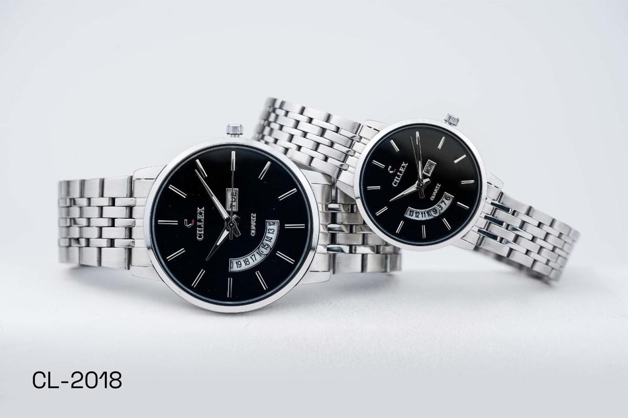 Cillex Premium Classic Quartz Watch – Luxury Stainless Steel | Day & Date Display