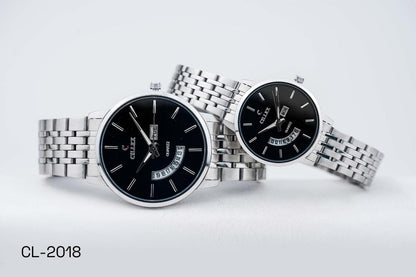 Cillex Premium Classic Quartz Watch – Luxury Stainless Steel | Day & Date Display