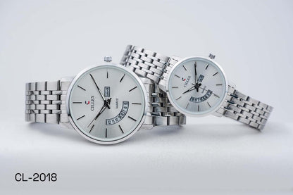 Cillex Premium Classic Quartz Watch – Luxury Stainless Steel | Day & Date Display