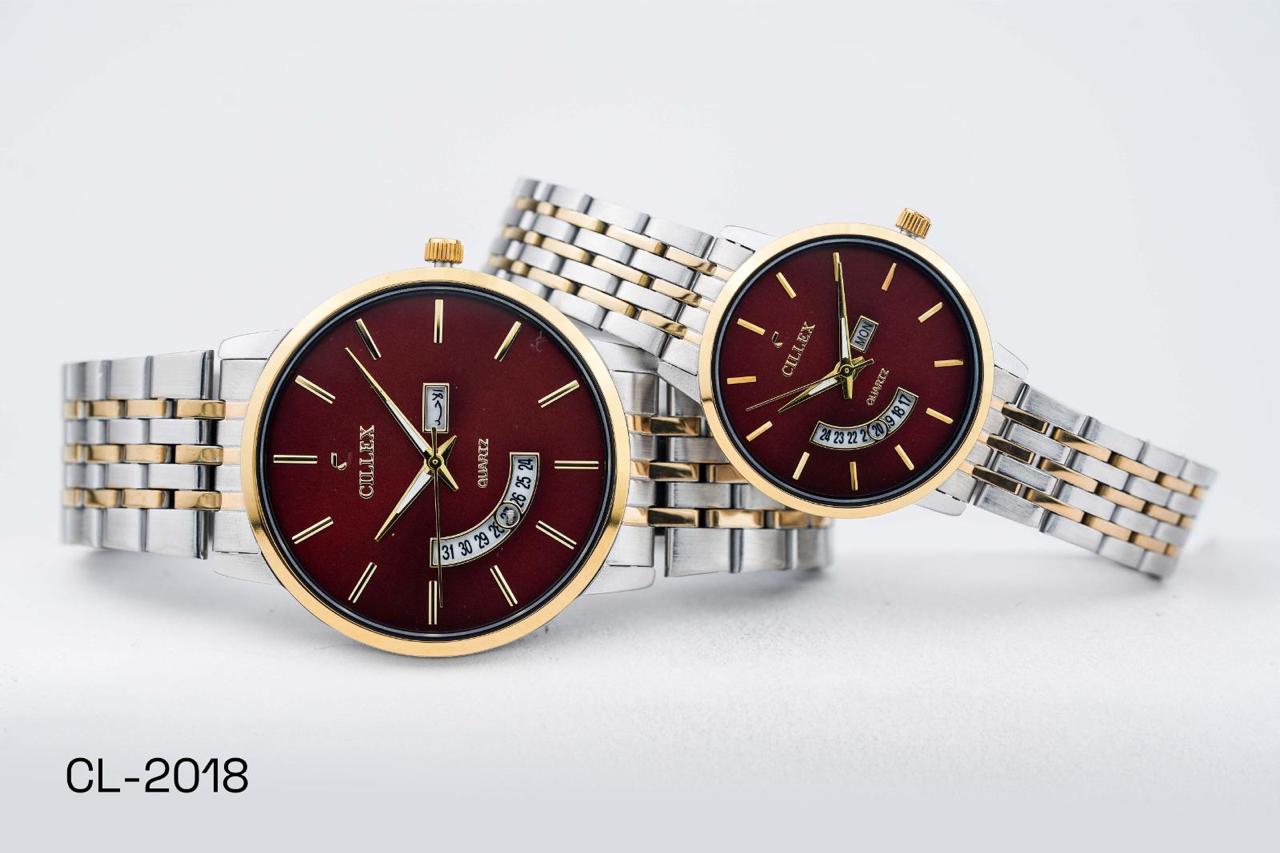 Cillex Premium Classic Quartz Watch – Luxury Stainless Steel | Day & Date Display