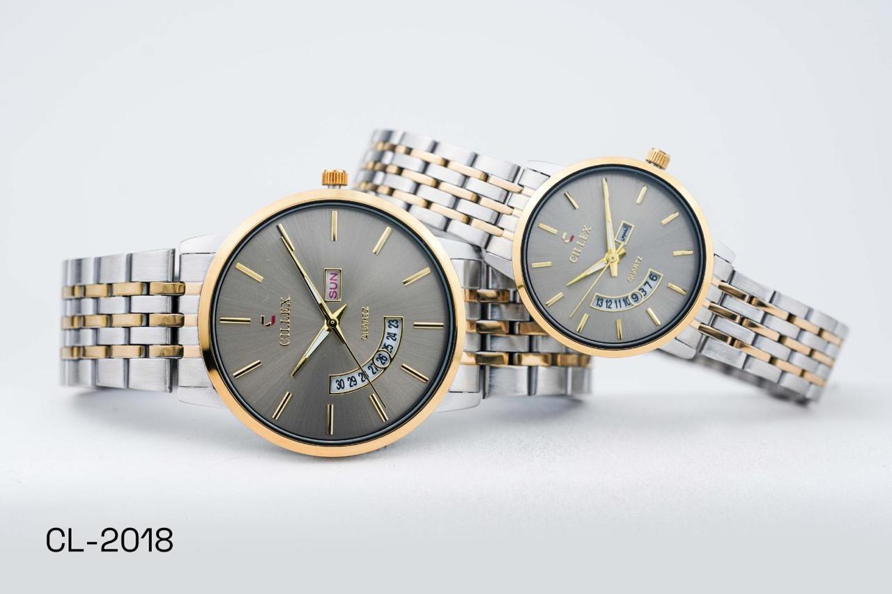 Cillex Premium Classic Quartz Watch – Luxury Stainless Steel | Day & Date Display