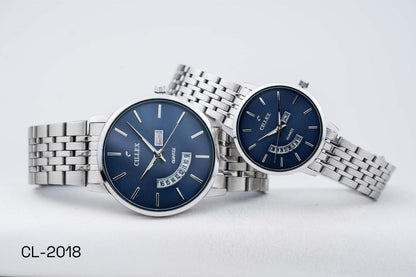 Cillex Premium Classic Quartz Watch – Luxury Stainless Steel | Day & Date Display