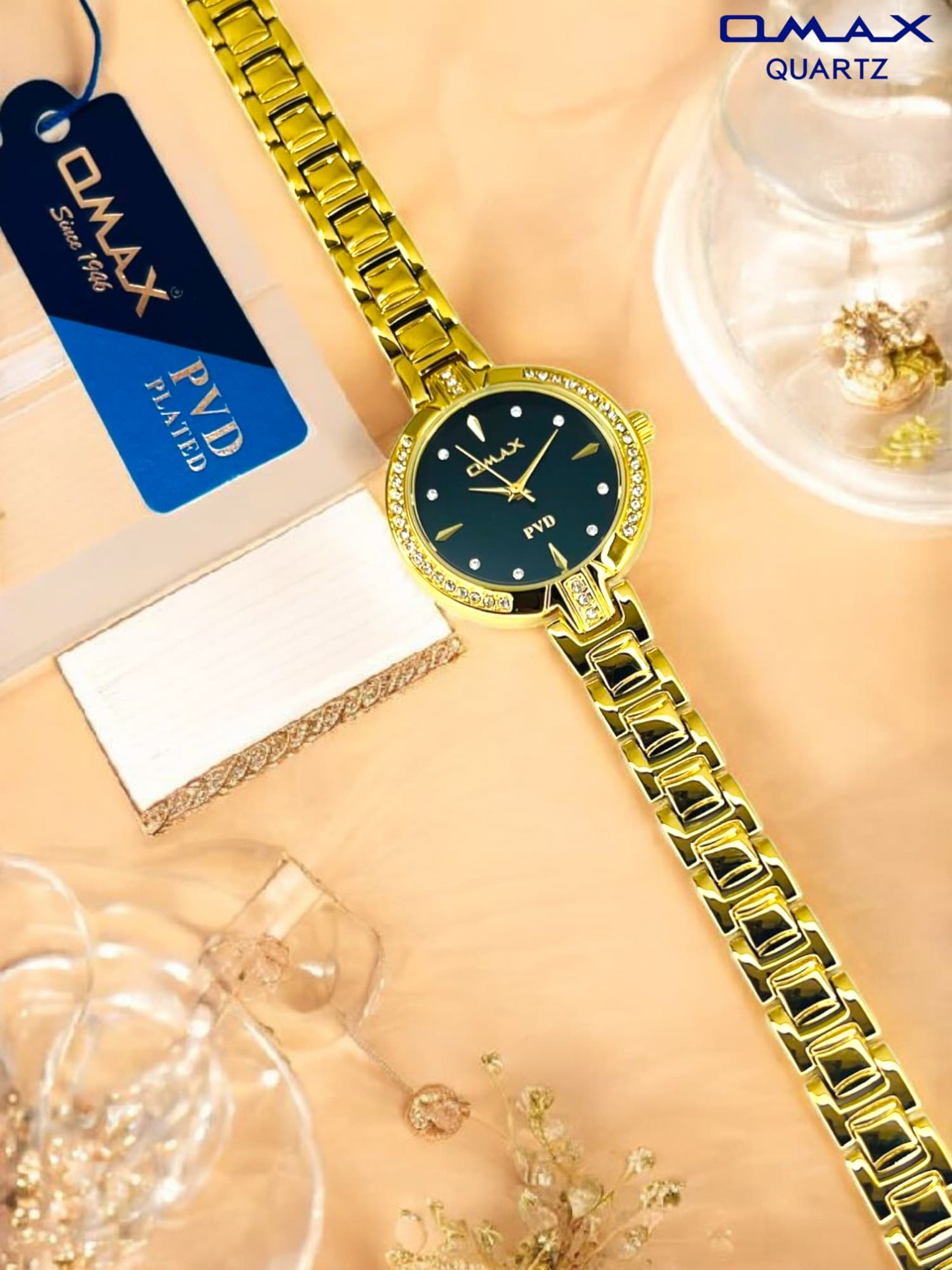 OMAX Premium Ladies Quartz Watch –– Premium PVD Edition